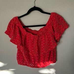 Free People coral  top size S-M